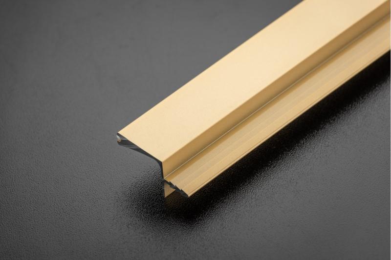 GTV VELLO profil, sistem brez ročaja, venec, L=3000 mm, 18 mm, Al, zlato 1208964241