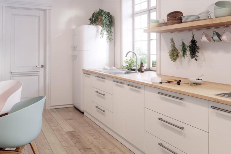 Jekleno ročaj TRIEST C=256 mm brušeno jeklo - zamak noge 1208965372