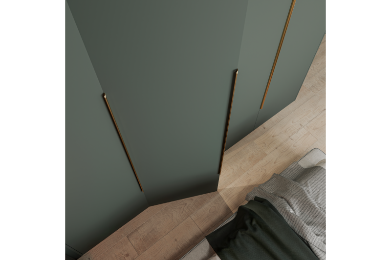 ALUMINIJSKI ROČAJ HEXA, L=1200 mm, čisto brušeno zlato 1208965517