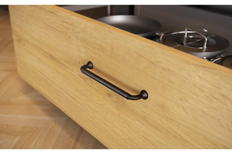 Aluminijasti ročaj STRUCTURE C=128 mat črna 1208965648