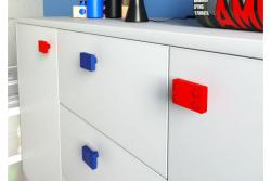 Gumijasti ročaj Block rdeč 1208965668