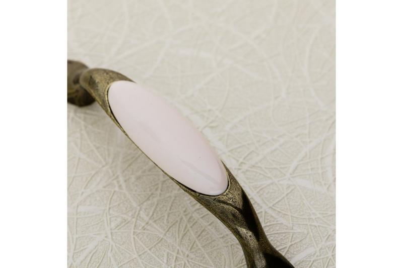 Porcelanski ročaj 728P C=96mm antična medenina 0-brez risbe 1208965698