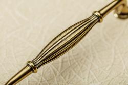 Ročaj Zamak ABIATE C=128mm starinska medenina 1208965857