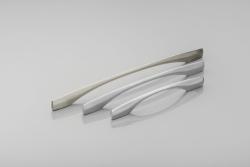 Zamak ročaj ANCONA C=128/160 mm inox - brušeno jeklo 1208965863