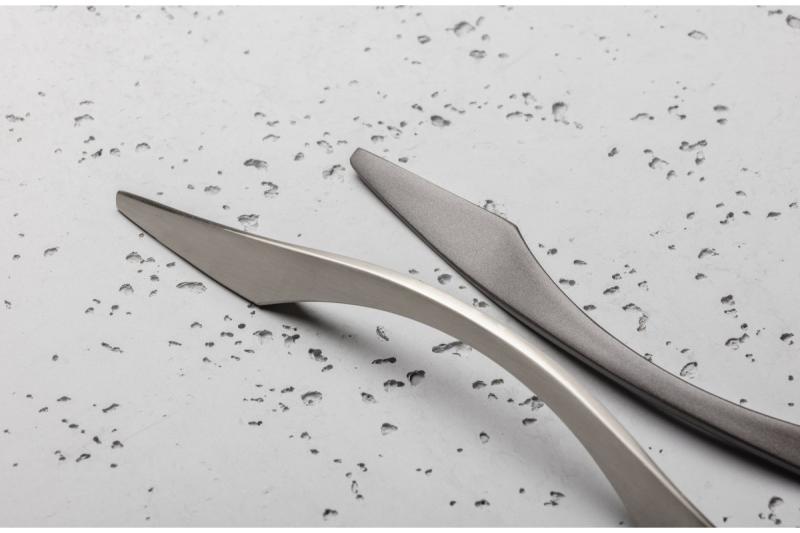 Zamak handle EAST C=128 mm, gray matt 1208965992