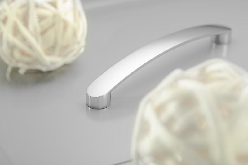 Zamak handle GENUA C=160mm aluminium 1208966092