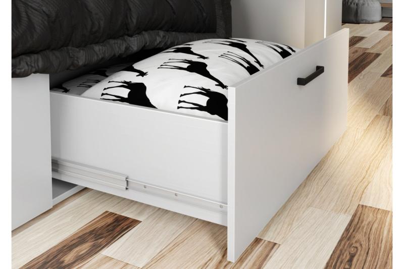 Zamak handle MODENA, C= 128 mm, black matt 1208966119