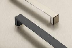 Zamak handle MODENA, C= 192 mm, black matt 1208966127