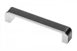 Zamak handle MONA C=128 mm chrome/black 1208966129