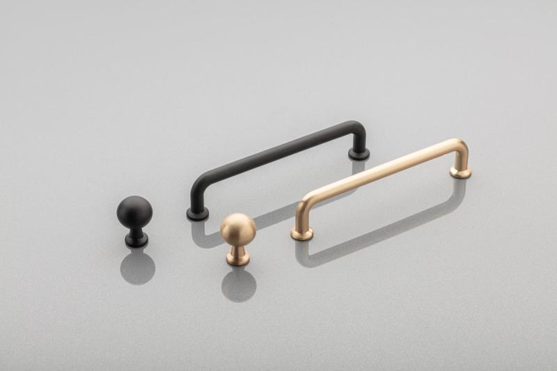 NORD zamak handle, C=192 mm, gold, brushed 1208966151