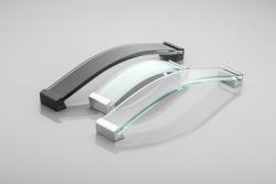 Ročaj Zamak ROSES C=256mm črno steklo + črne noge 1208966194