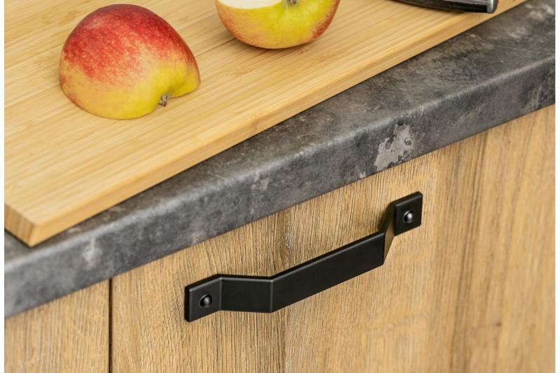 Ročaj Zamak STEP C = 160 mm črna mat 1208966205