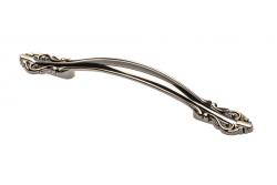 Ročaj Zamak WERONA C=96 mm črni krom plus zlato 1208966258