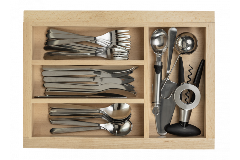 Decor Cutle Pribor Pladen Nastavljiv Vložek za 400-600mm Omare Barva Bukev 1208966289