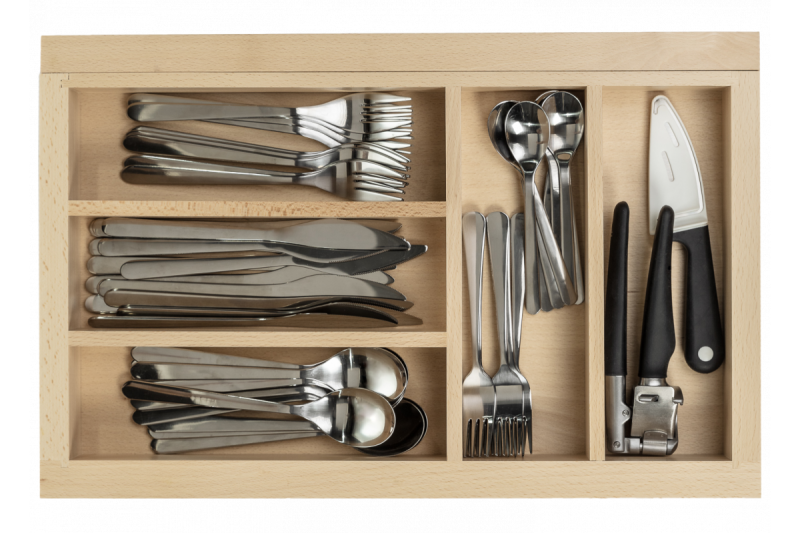 Dekor Cutle Pribor Pladenj Nastavljiv pladenj za pribor Barva Bukev 1208966290