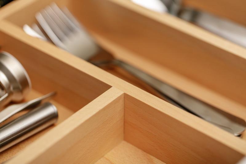 Dekor Cutle Pribor Pladenj Nastavljiv pladenj za pribor Barva Bukev 1208966290