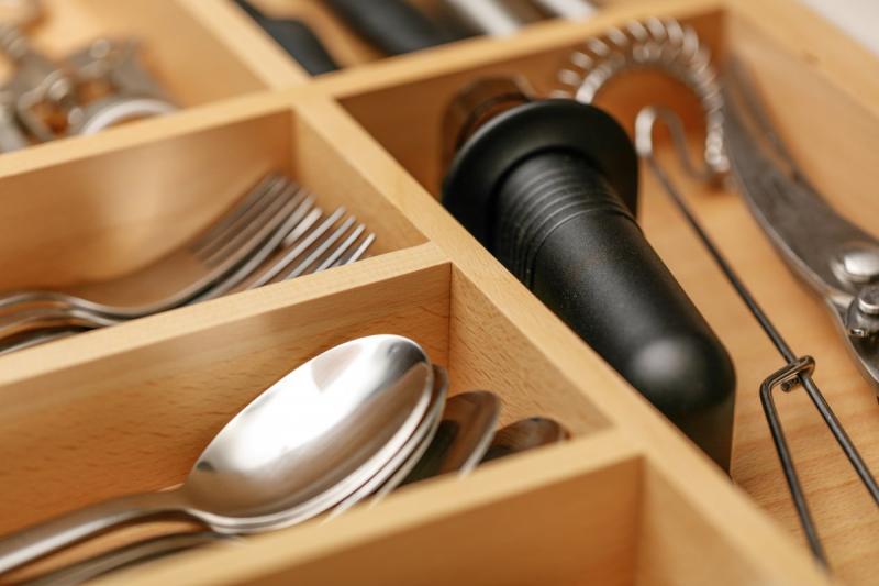 Decor Cutle Posodice za jedilni pribor Kuhinja Nastavljiv vložek za omare 600–1000 mm  1208966291