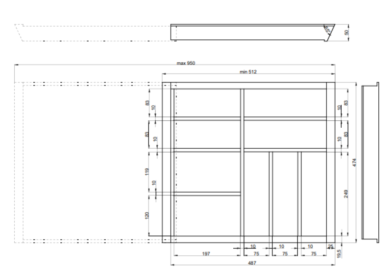 Decor Cutle Pribor Pladenj Kuhinja Nastavljiv Organizator Pribora 1208966292