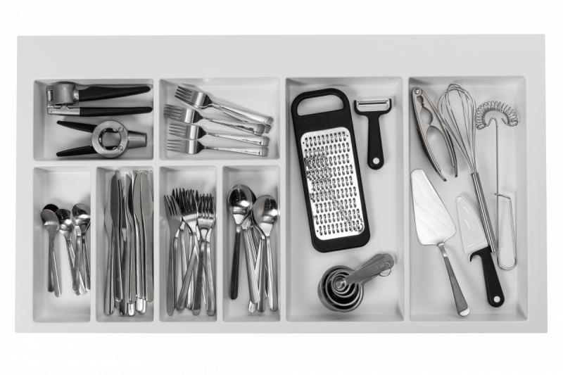 Dekor Cutle Predali za Pribor Vstavek za Kuhinjsko Predal 900 Bela 1208966381