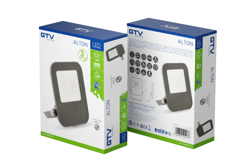 Reflektor ALTON, LED, 20W, 2000lm, 4000K, AC220-240V, IP65 1208966956