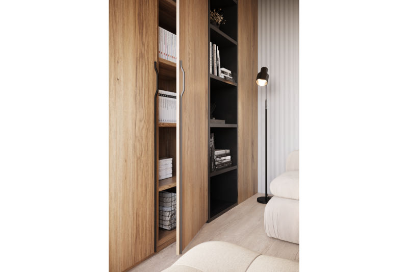 Ročaj za pohištvo GTV GRAVEL, C=3x352 mm, L= 1200 mm, Al, mat črna 1208966973