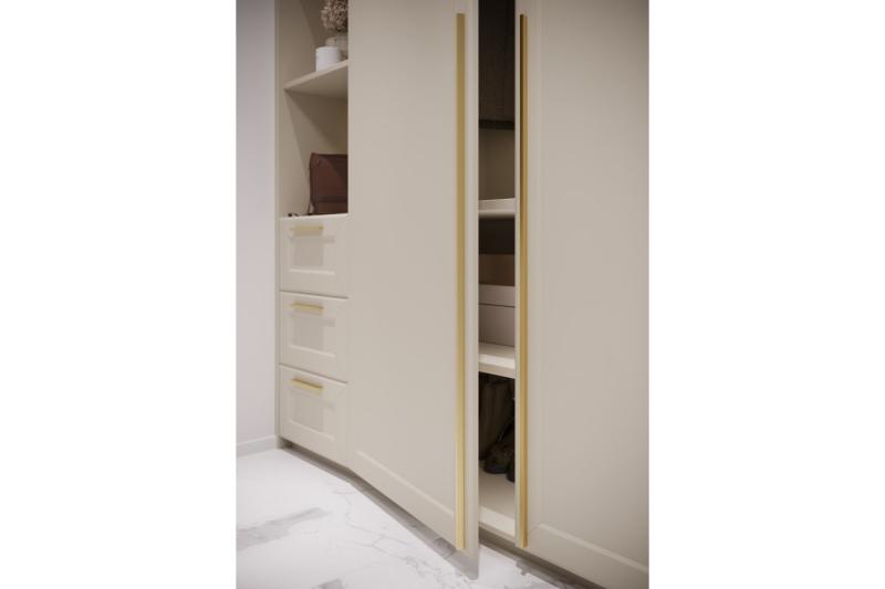 Ročaj za pohištvo GTV PILLAR, C=320 mm, L=360 mm, Al, svetlo zlato brušeno 1208966998