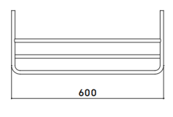 Waterevolution flow handdoekenhouder messing A118LE