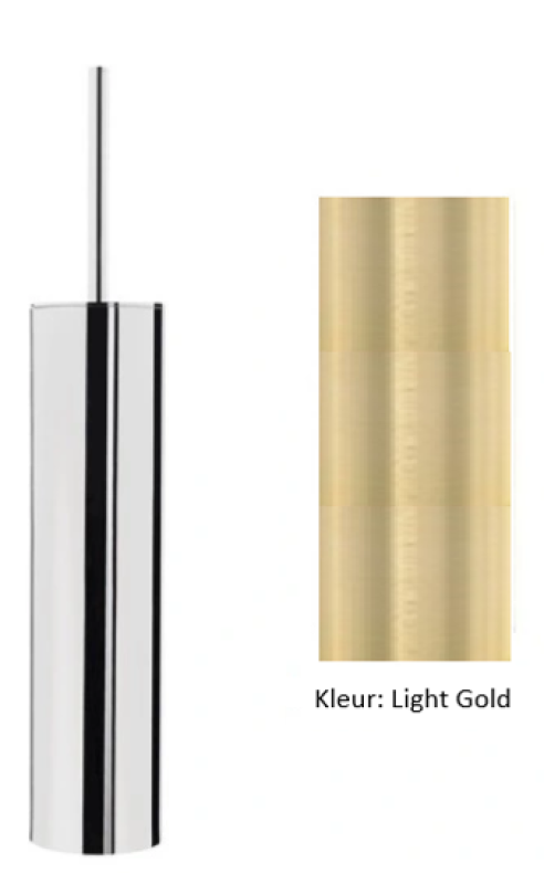 Waterevolution Deep WC-borstelset staand PVD Light Gold A240WGE