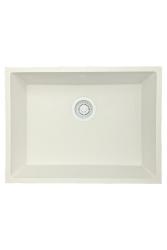 GraniteMy Universele granieten witte spoelbak 55x40 cm, bele barva, nadgradna, vgradna in ploskovgradna z belo zamaško 1208967153
