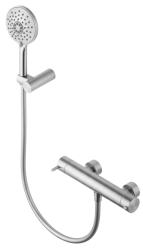 Waterevolution Flow tuš termostat s okroglim tuš kompletom iz nerjavečega jekla T140TNRIE