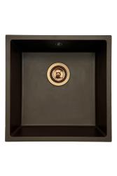 GraniteMy Universele granieten cafés-poelbak 40x40 cm opbouw, onderbouw en vlakbouw met bakrene čep 1208967217