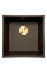 GraniteMy Universele granieten cafés-poelbak 40x40 cm opbouw, onderbouw en vlakbouw met bakrene čep 1208967217