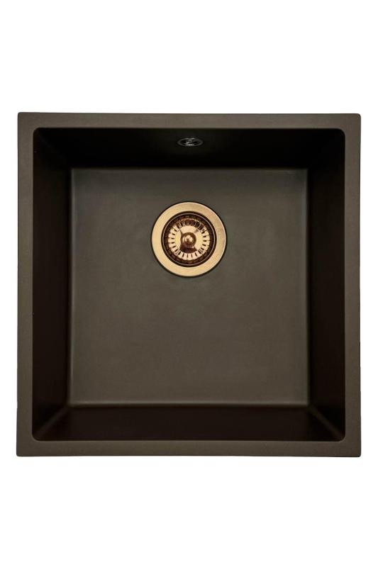 GraniteMy Universele granieten cafés-poelbak 40x40 cm opbouw, onderbouw en vlakbouw met bakrene čep 1208967217