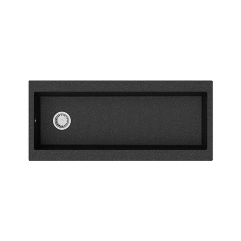 GraniteMy Trog granieten hele grote zwarte spoelbak 116x50 cm zwart opbouw met kraangatbank met rvs plug 1208967236

GraniteMy Trog granitno, zelo veliko črno pomivalno korito 116x50 cm črna 
