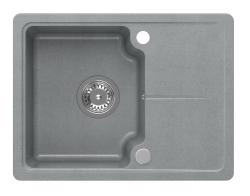 Quadri Kendal siva granitna pomivalno korito 58x44 cm z odcejalnim delom 1208967404