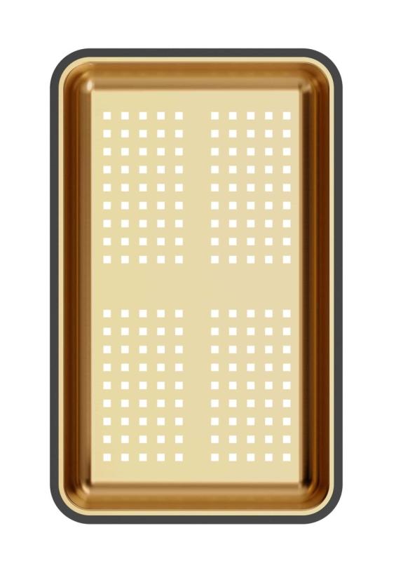 Quadri bakra ostanki pladenj 38x23 cm za Newport pomivalna korita 1208967505