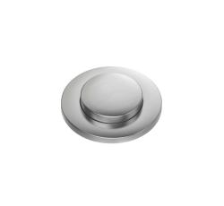 Quadri inox dubbele spoelbak afvoerset en overloop met push-to-open knop inox 1208967591