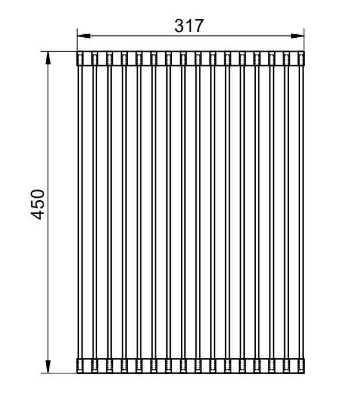 Pure.Sink Prestige odcejalna rešetka za umivalnik nerjaveče jeklo PPGRM40-02