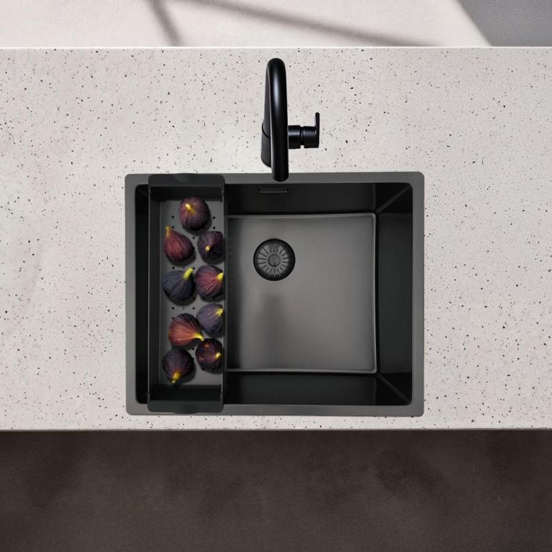 Pure.Sink Prestige vstavna posoda za pomivalno korito Gun Metal PPGCL40-61