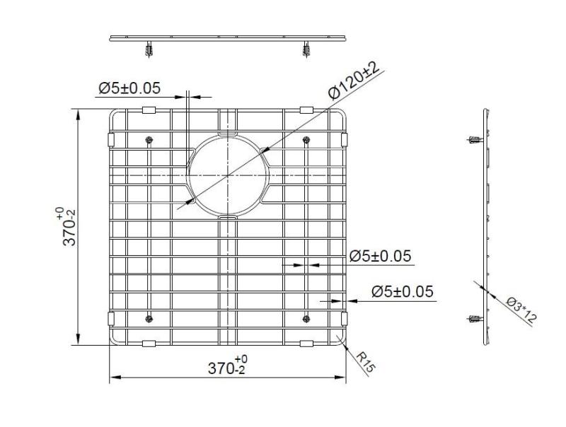 Pure.Sink Prestige talno stojalo 40 Zlato PPGGD40-60