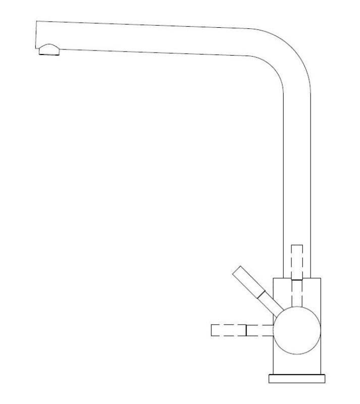 Pure.Sink Elite Steel Spark kuhinjska pipa PVD Gun metal PS8040-61