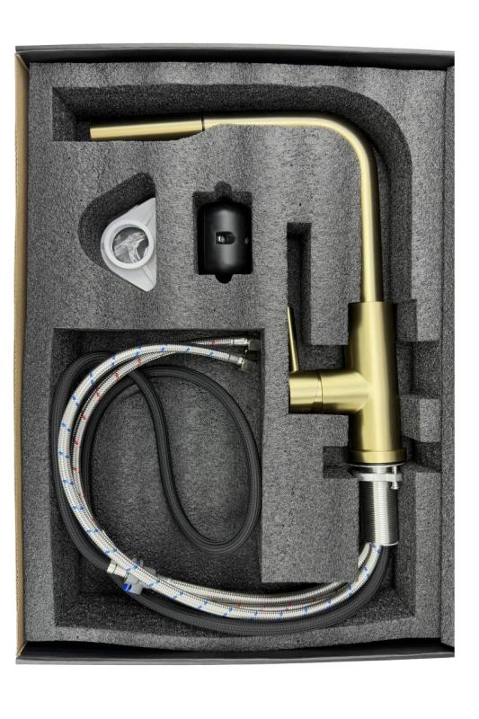 Pure.Sink Elite Steel Spark-S kuhinjska armatura PVD Gun metal z izvlečno cevjo PS8041-61