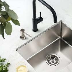Pure.Sink Elite Steel Shine vgrajen dozirnik mila iz nerjav PS9010-02