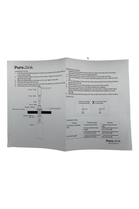 De Pure.Sink Elite Steel Shine milnik Matzwart PS9010-10