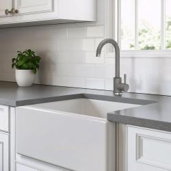 Quadri Coventry Kuhinjska Pipa Siva z Vrtljivim Izlivom 1208967666