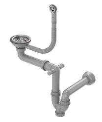 Quadri Londen Odtokni set iz nerjavečega jekla, vključno s prelivom - 1208967767