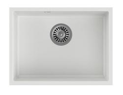 Quadri Elston Bela Granit Podvgradni Pomivalno Korito 495x360 mm z Nerjavečo Jekleno Čepom 1208967774