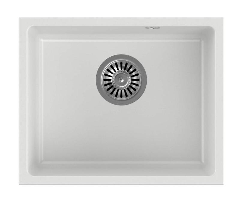 Quadri Elston Bela Granitna Vgradna Pomivalna Korita 420x335mm z RVS Čepom 1208967776