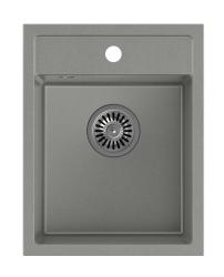 Quadri London Granitna Siva Pomivalno Korito 39x50 cm s Odprtino za Pipo za Montažo - 1208967844