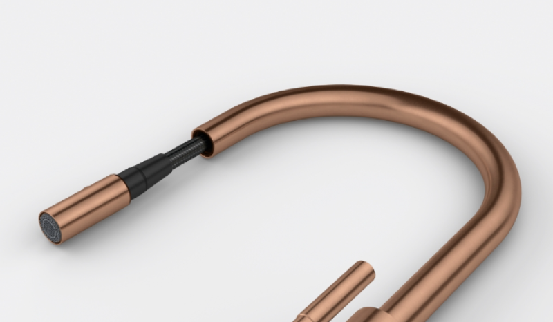 Franke Mythos Masterpiece Kuhinjska Pipa Baker z J-Izlivom in Izvlečno Prho - 115.0711.557